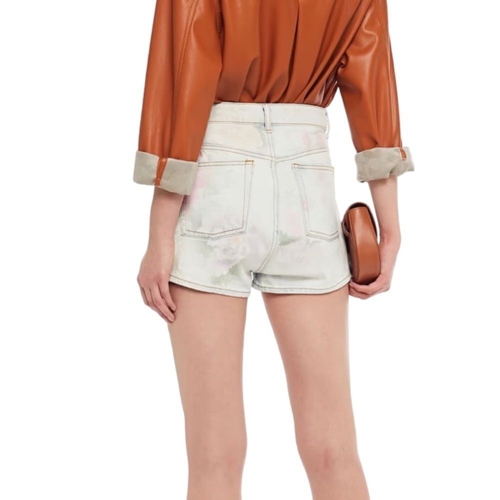 SANDRO Flow Floral Denim Shorts - Picture 14 of 14